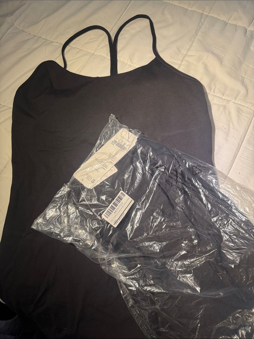 CRZ YOGA Elegant Black Tank Top, 2 for 1! - Picture 4 of 6